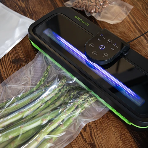 Vacuümmachine - premium LED - 18 ['vacuümverpakking', ' vacuümmachines', ' voedselopslag', ' geribbelde zakken', ' zakken sealen', ' vacuümverpakkingsmachine', ' vacuümverpakker', ' voor voedselverpakking', ' vacuümverpakkingsset', ' folie voor sealmachine', ' voor vlees', ' voor vis', ' voor kaas', ' hoe de houdbaarheid van voedingsmiddelen te verlengen', ' voedselopslag thuis', ' als cadeau', ' keukenapparatuur', ' praktische keukenaccessoires', ' efficiënte vacuümmachine', ' beste vacuümmachine', ' sous-vide koken']