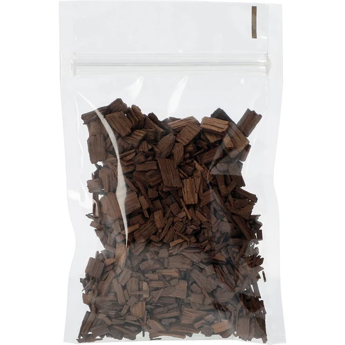 Vanille eiken vlokken, zwaar geroosterd, 50 g  - 1 ['eiken chips', ' zwaar geroosterde eiken chips', ' eiken vlokken', ' vanille eiken vlokken voor alcohol', ' toevoegingen voor alcohol', ' smaaktoevoegingen']