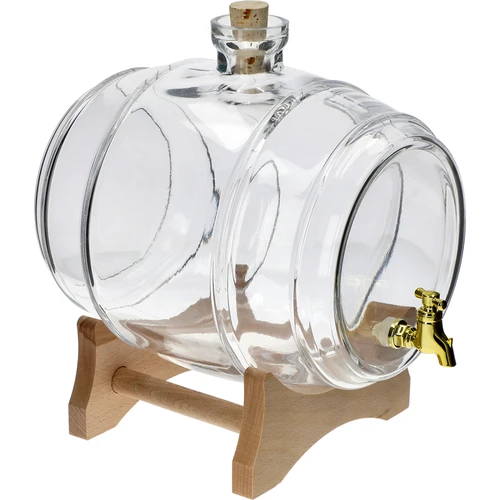 Vat 5 L "Honderd Jaar" - kleurloos  - 1 ['vat', ' vaten', ' vat voor likeuren', ' vat voor likeuren', ' vat', ' vat met kraantje', ' vat met dispenser']