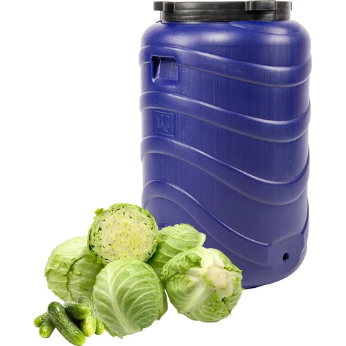 Vat voor augurken 130 L blauw - 3 ['vaten voor het inmaken', ' vaten voor augurken', ' vat voor komkommers', ' vat voor kool', ' vat voor het inmaken van komkommers', ' vat voor het inmaken van kool', ' vaten voor regenwater', ' vat voor regenwater', ' vat voor het verzamelen van regenwater', ' afsluitbaar vat', ' vat voor voedsel', ' schroefvat', ' vat met schroefdeksel', ' plastic vat', ' goed vat', ' blauwe vat']