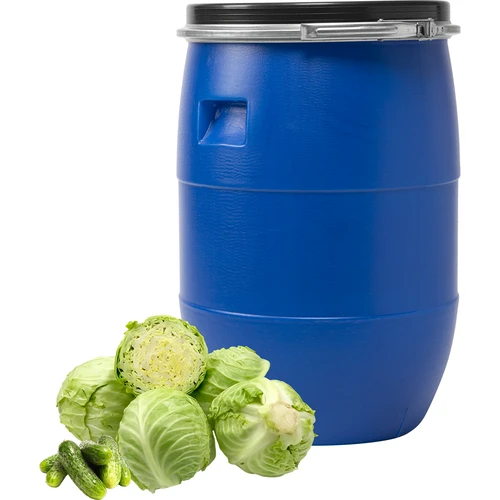 Vat voor kool 60 L, met drukring, blauw, Sterk - 2 ['vaten voor fermentatie', ' vaten voor augurken', ' vat voor komkommers', ' vat voor kool', ' vat voor het fermenteren van komkommers', ' vat voor het fermenteren van kool', ' afsluitbaar vat', ' voedselvat', ' plastic vat', ' kunststof vat', ' goed vat', ' ruim vat', ' blauw vat', ' luchtdicht vat', ' vat met ring', ' vat met drukring', ' vat met deksel', ' regenton', ' vat voor regenwater', ' vat 60 liter']