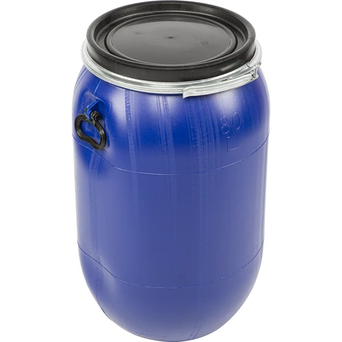 Vat voor kool, komkommers 80 L, blauw met klemring  - 1 ['vaten voor het fermenteren', ' vaten voor augurken', ' vat voor komkommers', ' vat voor kool', ' vat voor het fermenteren van komkommers', ' vat voor het fermenteren van kool', ' vaten voor regenwater', ' vat voor regenwater', ' vat voor het verzamelen van regenwater', ' afsluitbaar vat', ' vat voor voedsel', ' vat met klemring', ' plastic vat', ' goed vat', ' blauwe vat']