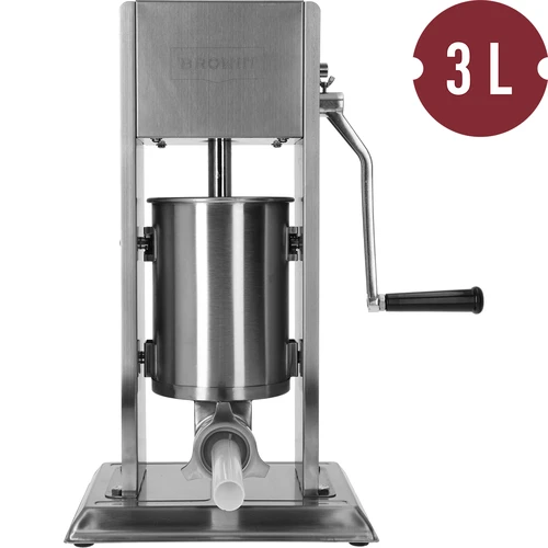 Verticale premium vuller 3 L - 4 ['worstenstopper', ' verticale worstenvuller', ' beste worstenstopper', ' worstmachine', ' worstmaker', ' worstmaker', ' worstenset', ' worstenvuller', ' slagerijvuller', ' verticale vuller', ' trechters voor vulmachines', ' innovatieve slagerijvuller', ' vuller van 3 L', ' zelfgemaakte worsten', ' huiselijke worstenvuller']