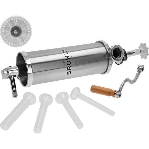 Verticale vuller 2,5 kg - 2 ['worstenvuller', ' voor zelfgemaakte worsten', ' voor vleeswaren', ' voor Krakauer', ' thuisvleeswaren', ' voor darmen', ' voor eiwitomhulsels', ' hoe worsten vullen', ' worstenvuller', ' vleesvuller', ' verticale vuller']