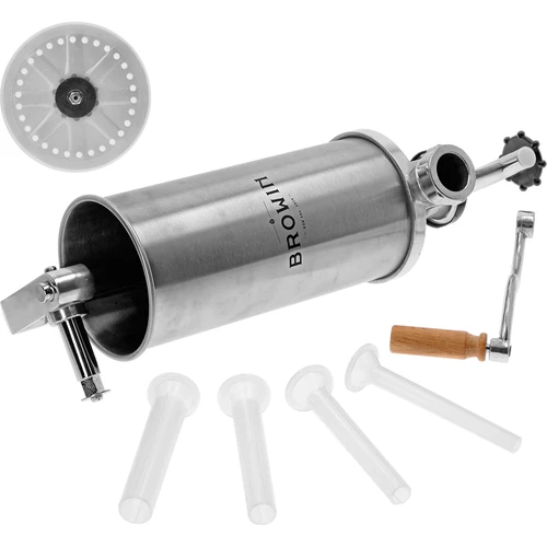 Verticale worstenvuller 4 kg - 2 ['worstenvuller', ' worstenvuller', ' worstenvuller', ' verticale worstenvuller', ' worstspuit', ' vleesinjector', ' huishoudelijke worstenvuller', ' gastronomische worstenvuller', ' slagerijapparatuur', ' worststopper', ' worststopper', ' verticale worststopper']