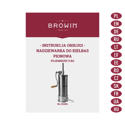 Verticale worstenvuller 5 kg - 9