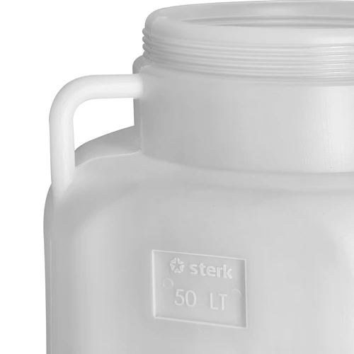 Vierkant Vat van 50 L, wit, met handvatten 50 L - 8 ['vaten voor het fermenteren', ' vaten voor augurken', ' vat voor komkommers', ' vat voor kool', ' vat voor het fermenteren van komkommers', ' vat voor het fermenteren van kool', ' vierkant vat', ' afsluitbaar vat', ' voedselvat', ' schroefvat', ' plastic vat', ' kunststof vat', ' vat met handvatten', ' goed vat', ' wit vat', ' vat met deksel', ' luchtdicht vat', ' regenton', ' vat voor regenwater', ' vat van 50 liter']