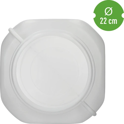 Vierkant Vat voor 40 L, wit, met handvatten, Sterk - 5 ['vaten voor het fermenteren', ' vaten voor augurken', ' vat voor komkommers', ' vat voor kool', ' vat voor het fermenteren van komkommers', ' vat voor het fermenteren van kool', ' vierkant vat', ' afsluitbaar vat', ' voedselvat', ' schroefvat', ' plastic vat', ' kunststof vat', ' vat met handvatten', ' goed vat', ' wit vat', ' vat met schroefdop', ' luchtdicht vat', ' regenton', ' vat voor regenwater', ' vat 40 L']