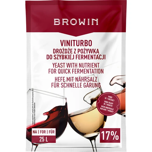 ViniTurbo - drożdże do szybkiej fermentacji, 20 g
