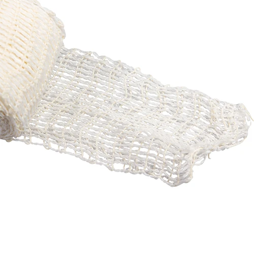 Vleessnijwerk met afmetingen 22 cm x 4 m, met hittebestendigheid tot 220°C - 2 ['vleessnijwerk', ' rundvleessnijwerk', ' wit net', ' vleestouw', ' kooknet', ' elastisch net', ' kooktouw voor vlees']