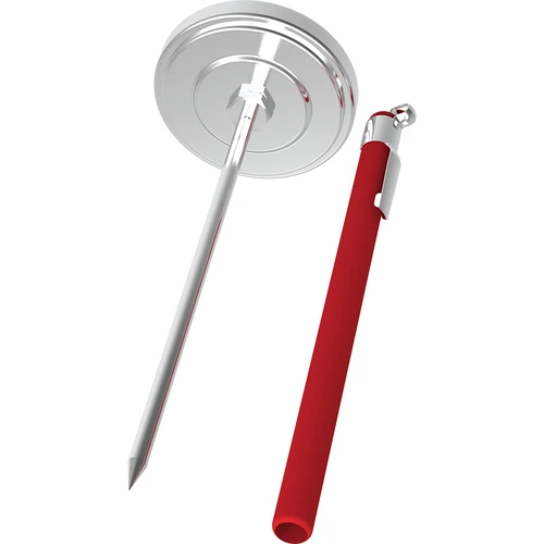 Vleesthermometer (0°C tot +120°C) 12,5cm - 6 ['temperatuur', ' culinaire thermometer', ' gastronomische thermometer', ' voedselthermometer', ' voedselthermometer met sonde', ' vleesthermometer', ' thermometer met sonde', ' keukenthermometer met sonde', ' vleessonde', ' baktthermometer', ' kookthermometer', ' rookthermometer', ' oventhermometer', ' bakthermometer', ' thermometer met sensor']