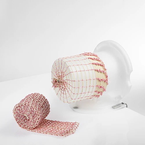 Vleeswaren net met afmetingen 18 cm x 3 m, met thermische weerstand tot 220°C - 3 ['net voor ham', ' voedingsnet', ' net voor vleeswaren', ' net voor het roken van vleeswaren', ' net voor gerijpte vleeswaren']
