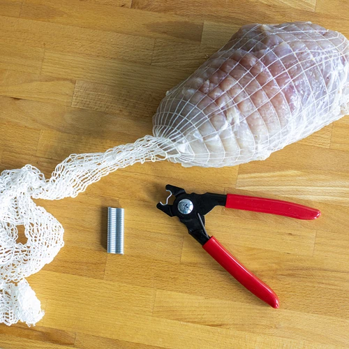 Vleeswarensluiter + 60 clips - 4 ['voor Kraków', ' voor omhulsels', ' voor ham', ' worstklem', ' vleeswarensluiter', ' clipmachine voor omhulsels', ' clipmachine voor vleeswaren', ' clipmachine voor worsten', ' netklem']