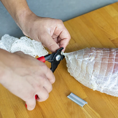 Vleeswarensluiter + 60 clips - 5 ['voor Kraków', ' voor omhulsels', ' voor ham', ' worstklem', ' vleeswarensluiter', ' clipmachine voor omhulsels', ' clipmachine voor vleeswaren', ' clipmachine voor worsten', ' netklem']