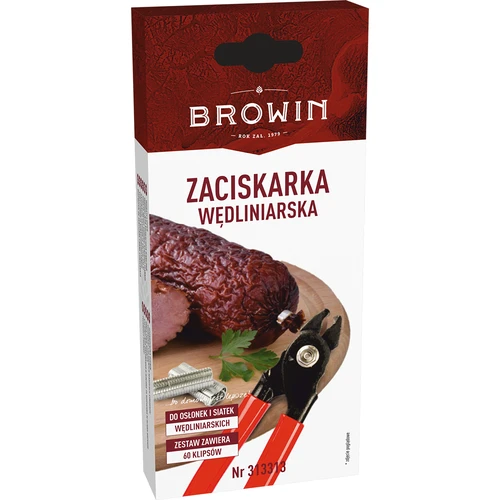 Vleeswarensluiter + 60 clips - 3 ['voor Kraków', ' voor omhulsels', ' voor ham', ' worstklem', ' vleeswarensluiter', ' clipmachine voor omhulsels', ' clipmachine voor vleeswaren', ' clipmachine voor worsten', ' netklem']