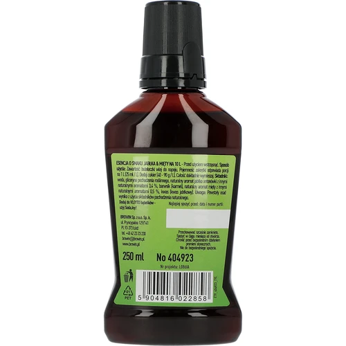 VLEYTO Munt & Appel – smaakessence met natuurlijke aroma's, 250 ml - 2 ['smaakessences', ' smaakextracten', ' smaakessences voor alcohol', ' smaakextracten voor dranken', ' essences voor cocktails', ' essences voor dranken', " essences met natuurlijke aroma's", ' aromatisering van dranken', ' browin essences', ' nieuwe essences', ' hit in smaakessences', ' zelfgemaakte dranken', ' smaakvolle cocktails voor een feestje', " 100% natuurlijke aroma's", ' smaakvolle cocktails', ' extract voor 10 liter', ' essence voor 10 L', ' voor cocktails en dranken', ' smaakconcentraat', " aroma's voor alcohol", ' smaken voor cocktails', ' natuurlijke essences', " natuurlijke aroma's", ' genoeg voor veel', ' nieuwigheid', ' must have']