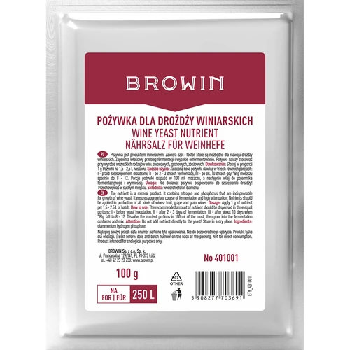 Voedingsstof voor wijnmakersgist, 100 g  - 1 ['voedingsstof voor wijnmakersgist', ' voedingsstof voor wijn', ' wijnvoedingsstof', ' minerale voedingsstof', ' wijnvoedingsstof']