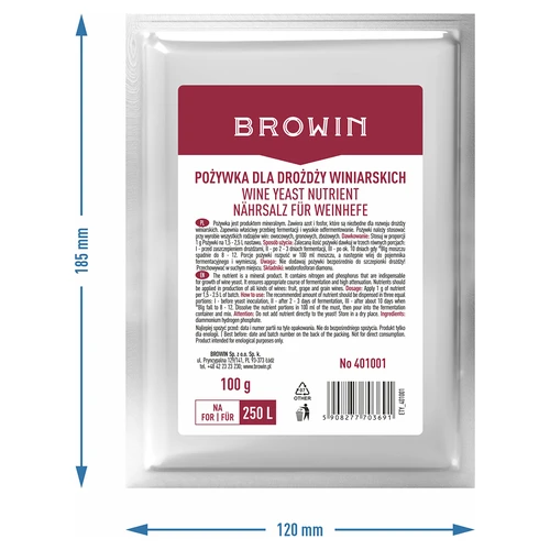 Voedingsstof voor wijnmakersgist, 100 g - 2 ['voedingsstof voor wijnmakersgist', ' voedingsstof voor wijn', ' wijnvoedingsstof', ' minerale voedingsstof', ' wijnvoedingsstof']