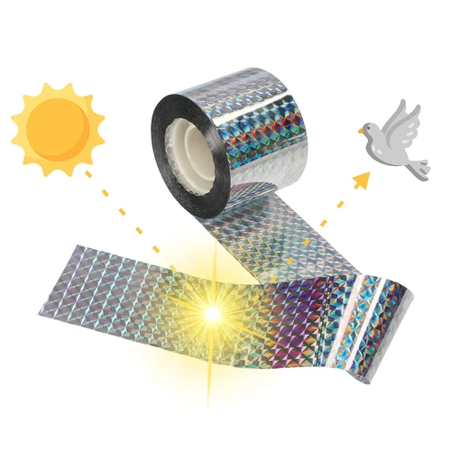 Vogelverschrikker - reflecterende tape, 80 m - 5 ['vogelverschrikker', ' vogeltape', ' reflecterende vogeltape', ' reflecterende tape om duiven af te schrikken', ' vogelverschrikkers voor balkon', ' terras', ' tuin en boomgaard', ' afschriktapes tegen vogels', ' bescherming tegen vogels', ' bescherming tegen duiven', ' bescherming van gevels tegen vogels', ' vogels afschrikken', ' schone vensterbank', ' lange reflecterende tape', ' effectieve bescherming tegen duiven', ' vogels', ' reflecterende tape om vogels af te schrikken', ' 80 m tape om vogels af te schrikken', ' hoe vogels effectief af te schrikken', ' goede afschriktape', ' veilige vogelverschrikkers', ' aanbevolen vogelverschrikkers']