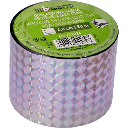 Vogelverschrikker - reflecterende tape, 80 m - 7 ['vogelverschrikker', ' vogeltape', ' reflecterende vogeltape', ' reflecterende tape om duiven af te schrikken', ' vogelverschrikkers voor balkon', ' terras', ' tuin en boomgaard', ' afschriktapes tegen vogels', ' bescherming tegen vogels', ' bescherming tegen duiven', ' bescherming van gevels tegen vogels', ' vogels afschrikken', ' schone vensterbank', ' lange reflecterende tape', ' effectieve bescherming tegen duiven', ' vogels', ' reflecterende tape om vogels af te schrikken', ' 80 m tape om vogels af te schrikken', ' hoe vogels effectief af te schrikken', ' goede afschriktape', ' veilige vogelverschrikkers', ' aanbevolen vogelverschrikkers']