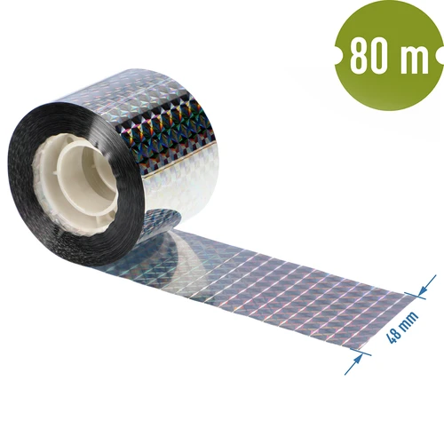 Vogelverschrikker - reflecterende tape, 80 m - 6 ['vogelverschrikker', ' vogeltape', ' reflecterende vogeltape', ' reflecterende tape om duiven af te schrikken', ' vogelverschrikkers voor balkon', ' terras', ' tuin en boomgaard', ' afschriktapes tegen vogels', ' bescherming tegen vogels', ' bescherming tegen duiven', ' bescherming van gevels tegen vogels', ' vogels afschrikken', ' schone vensterbank', ' lange reflecterende tape', ' effectieve bescherming tegen duiven', ' vogels', ' reflecterende tape om vogels af te schrikken', ' 80 m tape om vogels af te schrikken', ' hoe vogels effectief af te schrikken', ' goede afschriktape', ' veilige vogelverschrikkers', ' aanbevolen vogelverschrikkers']