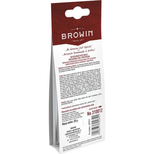 Voor boerenworst, 20g - 4 ['kruiden en specerijen', ' kruiden voor worst', ' kruiden voor boerenworst', ' kruiden voor vlees', ' kruiden voor vlees']