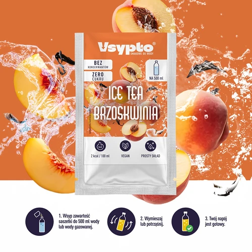 VSYPTO Ice Tea Perzik, 3 g - 5