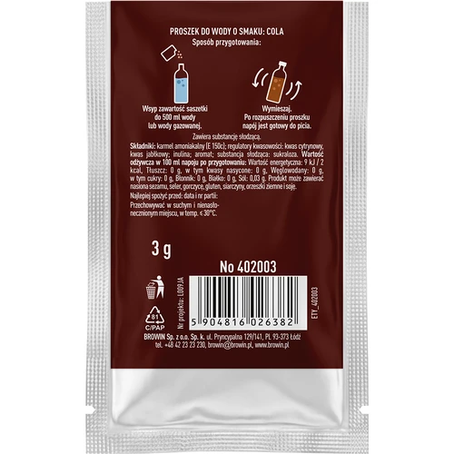 VSYPTO met colasmaak - smaakpoeder voor water, 3 g - 3