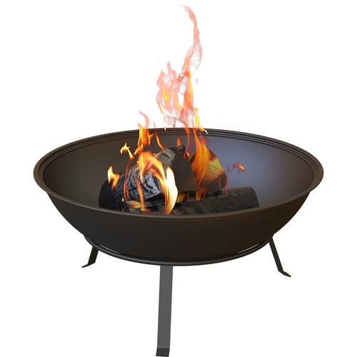 Vuurschaal met rooster, Ø55 cm, rond - 6