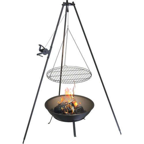 Vuurschaal met rooster, Ø55 cm, rond - 7