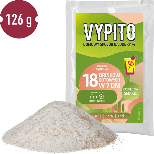 VYPITO 12%, saszetka na 18 drinków - Matcha-Morela, 126g - 3