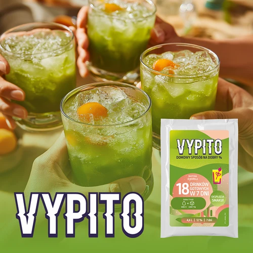 VYPITO 12%, saszetka na 18 drinków - Matcha-Morela, 126g - 6