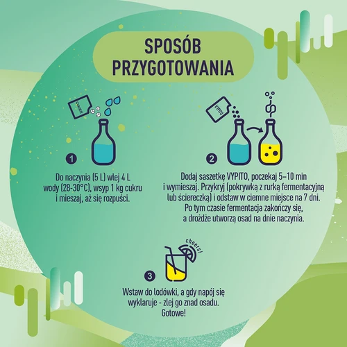 VYPITO 12%, saszetka na 18 drinków – Mięta-Limonka, 126g - 5