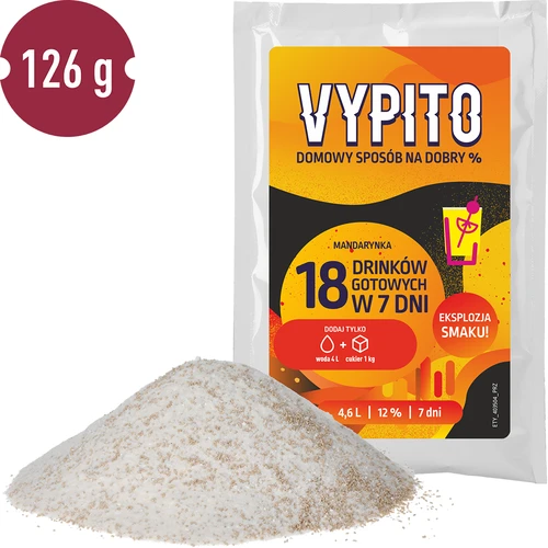 VYPITO 12%, zakje voor 18 drankjes - Mandarijn, 126g - 3