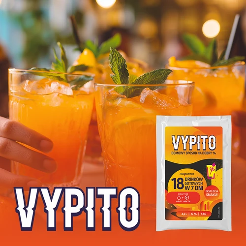 VYPITO 12%, zakje voor 18 drankjes - Mandarijn, 126g - 6