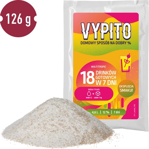VYPITO 12%, zakje voor 18 drankjes – Multitropic, 126g - 3