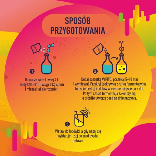 VYPITO 12%, zakje voor 18 drankjes – Multitropic, 126g - 5