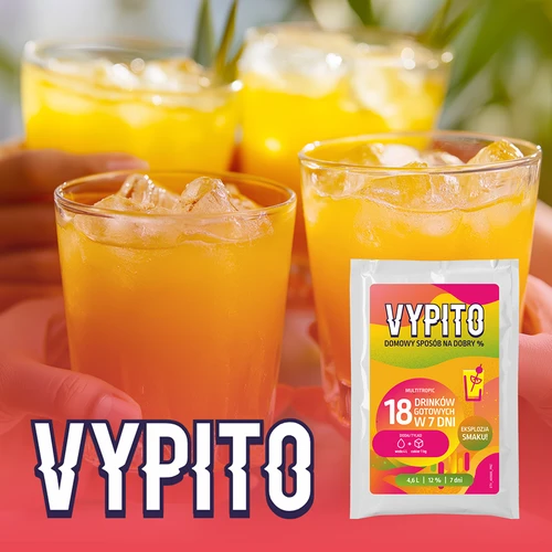 VYPITO 12%, zakje voor 18 drankjes – Multitropic, 126g - 6