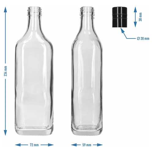 Walker-fles 500 ml, met schroefdop, 1 stuk - 5