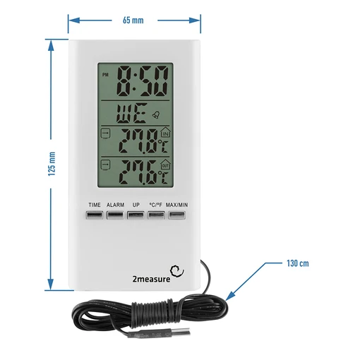 Weerstation - elektronisch, sonde, wit - 3 ['temperatuur', ' omgevingstemperatuur', ' temperatuurregeling', ' binnenthermometer', ' buitenthermometer', ' thermometer buiten']