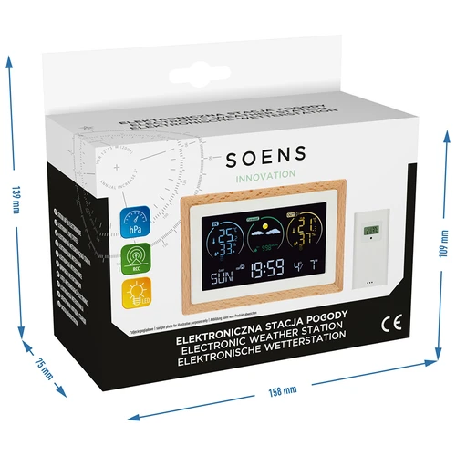 Weerstation (RCC,DCF) - elektronisch, draadloos, verlicht, sensor, wit - 15 ['draadloos weerstation', ' meting van buitentemperatuur en binnentemperatuur', ' vochtigheidsmeting', ' weerstation met kalender', ' weerstation met wekker', ' nauwkeurig weerstation', ' weerstation', ' elektronisch weerstation', ' universeel weerstation', ' ideale weerindicator']