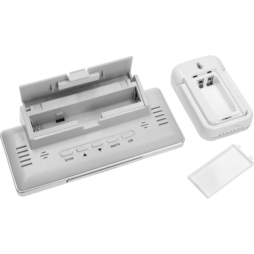 Weerstation RCC, DCF – elektronisch, draadloos, verlichte sensor, wit - 5 ['weerstations', ' thuis weerstation', ' temperatuur', ' omgevingstemperatuur', ' temperatuurcontrole', ' elektronische thermometer', ' thermometer met sensor', ' binnenthermometer', ' buitenthermometer', ' thermometer buiten', ' weerstation']