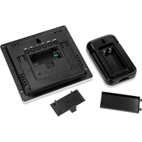 Weerstation RCC, DCF – elektronisch, draadloos, verlichte sensor, zwart - 5 ['weerstations', ' thuis weerstation', ' temperatuur', ' omgevingstemperatuur', ' temperatuurcontrole', ' elektronische thermometer', ' thermometer met sensor', ' binnenthermometer', ' buitenthermometer', ' thermometer buiten', ' hygrometer', ' weerstation']