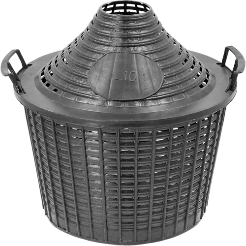 Wijnballon 10 L in plastic mand - 4 ['gans', ' wijnfles', ' wijnballon', ' voor bier', ' voor fermentatie', ' huisgemaakte wijn', ' glazen wijnballon', ' voor likeuren', ' voor mede']