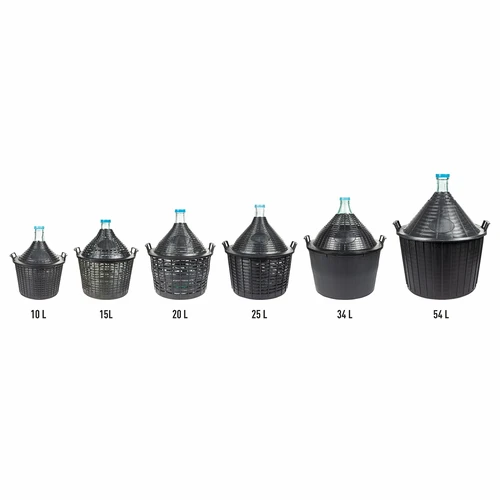 Wijnballon 15 L in plastic mand - 4 ['gans', ' wijnfles', ' wijnballon', ' voor bier', ' voor fermentatie', ' huisgemaakte wijn', ' glazen wijnballon', ' voor likeuren', ' voor mede']