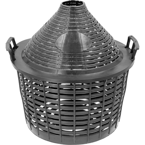 Wijnballon 20 L in plastic mand - 5 ['gans', ' mandfles', ' voor wijn', ' voor bier', ' voor stellingen', ' voor fermentatie', ' ballon met mand', ' glazen ballon', ' wijnballon', ' wijnfles', ' ballon 20 L']