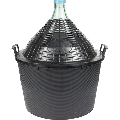 Wijnballon 34 L in plastic mand  - 1 ['gans', ' wijnfles', ' wijnballon', ' voor bier', ' voor fermentatie', ' huisgemaakte wijn', ' glazen wijnballon', ' voor likeuren', ' voor mede']