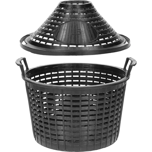 Wijnballon 5 L in plastic mand - 3