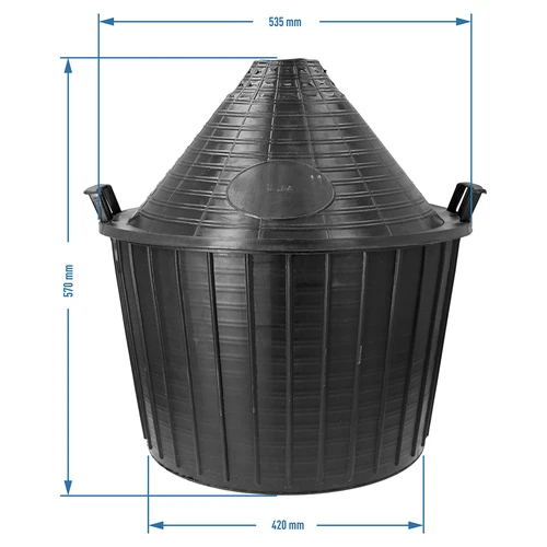 Wijnballon 54 L in plastic mand - 6 ['gans', ' wijnfles', ' wijnballon', ' voor bier', ' voor fermentatie', ' huisgemaakte wijn', ' glazen wijnballon', ' voor likeuren', ' voor honingwijnen']