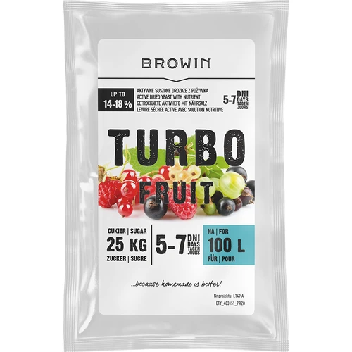 Wijngist Turbo Fruit 5-7 dagen 100 L  - 1 